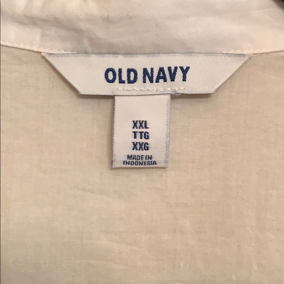 White XXL pleated front Dress Shirt - Picture 2 of 5